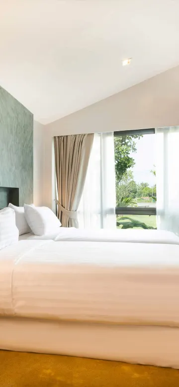 พูลวิลล่าสองห้องนอนริมแม่น้ำ