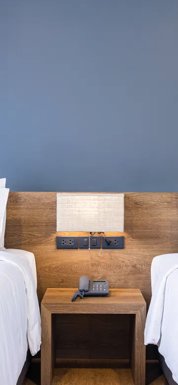 ห้องดีลักซ์เตียงแฝด ไม่มีหน้าต่าง