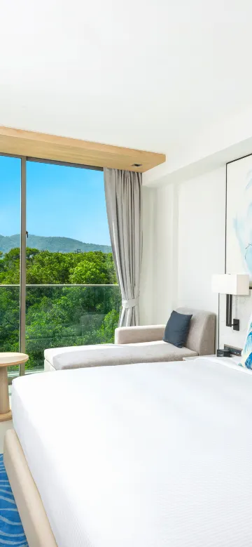 ห้องดีลักซ์เตียงคิงไซส์พร้อมวิวภูเขา