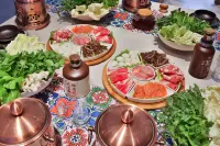 Lugu Lake bamboo • Xiqi homestay - مطابخ