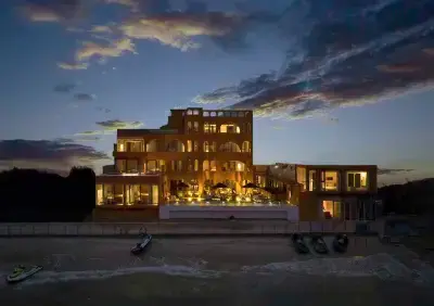 Mengyuan Bian Seaview Private Hot Spring Vacation Courtyard (Jiaochangwei Beach Branch) Hotel in zona Shenzhen Dapeng Fortress