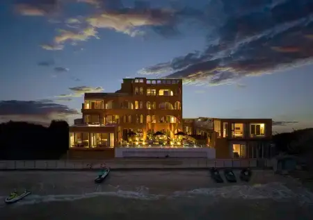 Mengyuan Bian Seaview Private Hot Spring Vacation Courtyard (Jiaochangwei Beach Branch) Отели рядом с достопримечательностью «Dapeng Ancient City»