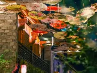 Overlooking the sea, the mansion's courtyard Hotele w: Linhai