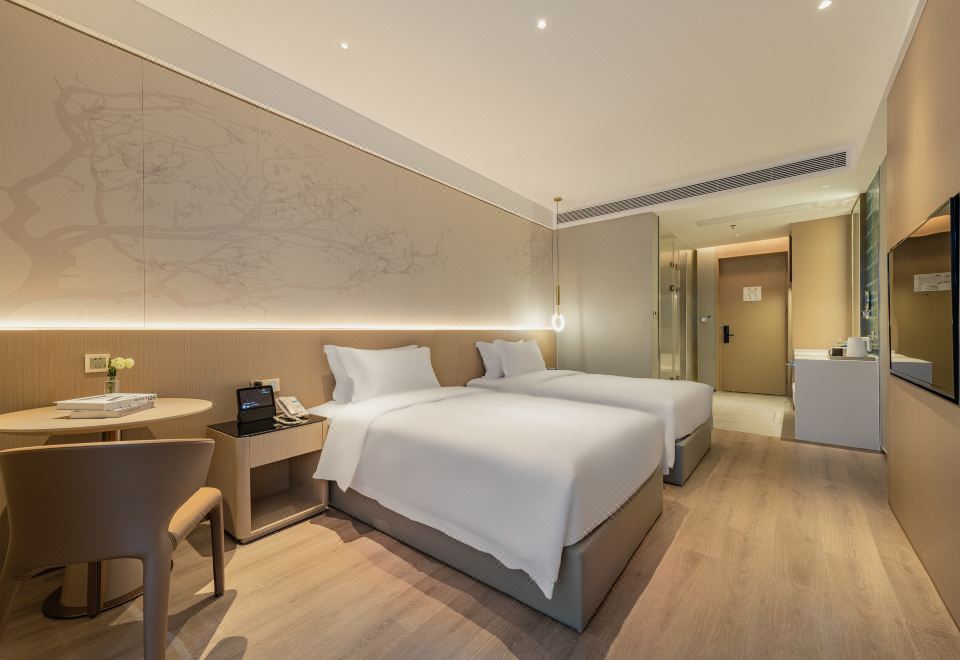 스카이 텔의 깔끔한 객실 내부