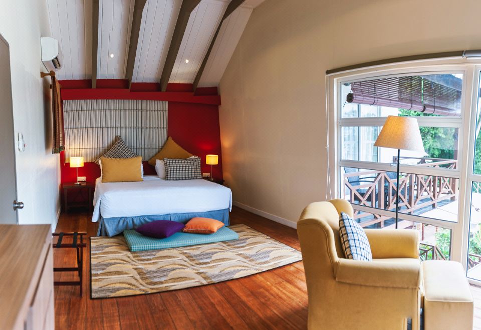 마누칸 로지 객실에서 바라본 바다 전망