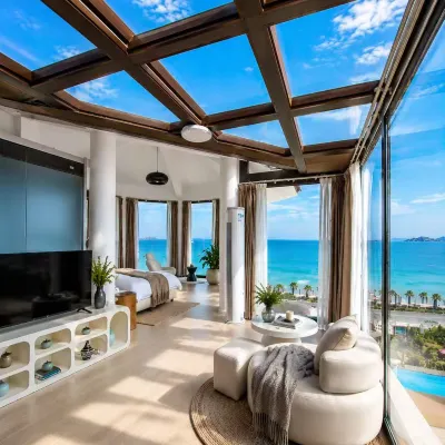湄洲島·默Holiday Villa·270°海景日出度假民宿（蓮池澳沙灘店） 鄰近湄洲島的酒店