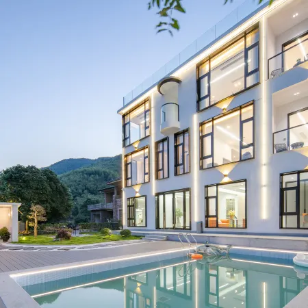 Changxing Nuanzhu·180° Lake View Resort Villa Design Beautiful