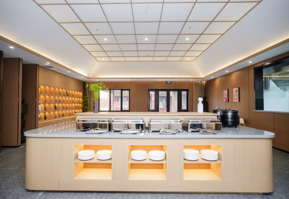 조식 뷔페 현장