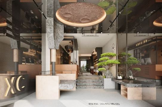 현대적인 호텔 라운지