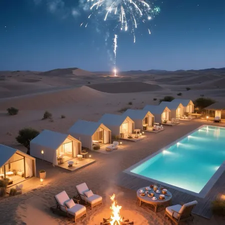 The desert camping hotel of the proprietress of Shapotou, Zhongwei