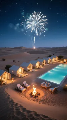 The desert camping hotel of the proprietress of Shapotou, Zhongwei Hotels in 