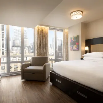 紐約曼哈頓時代廣場希爾頓安泊套房飯店 帝國大廈附近的飯店