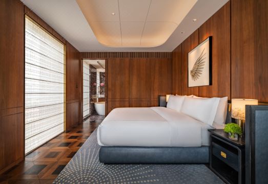 쓰밍구에 위치한 월도프 아스토리아의 야경 이미지