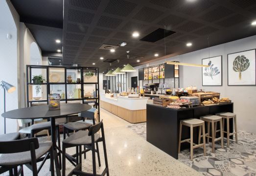 [스테이시티 아파트호텔의 모던한 주방 시설 사진]