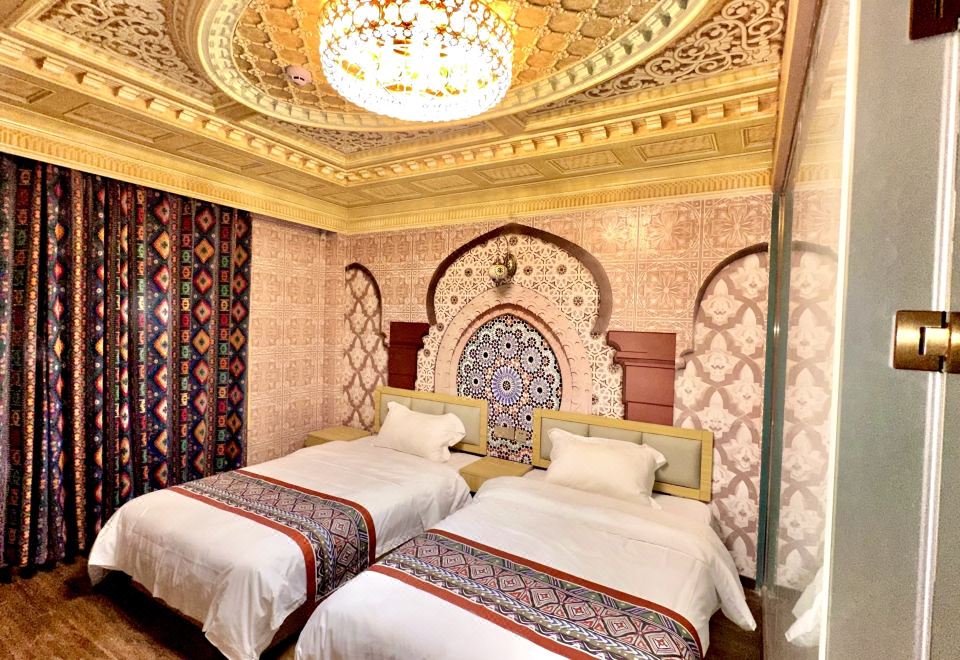 카슈가르 모둥 게스트하우스의 이국적인 복도