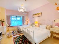 雪域公寓(广州花都融创万达店) - 粉红温馨公主双床房