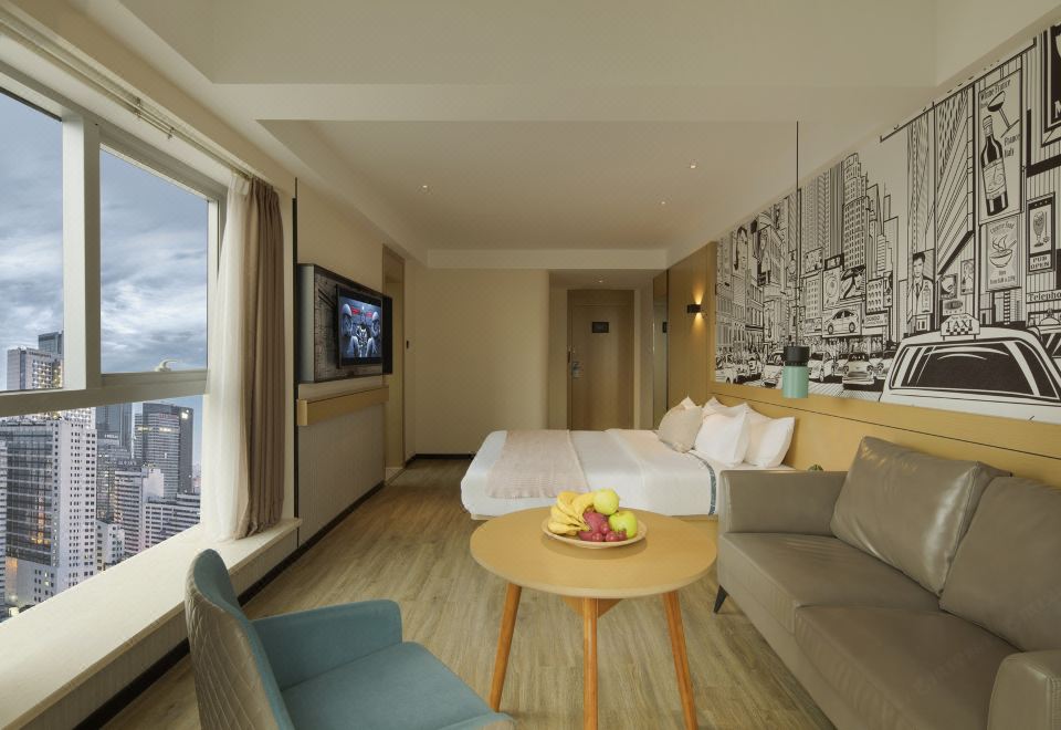 베이청 스카이 호텔의 로비 혹은 외부 전경