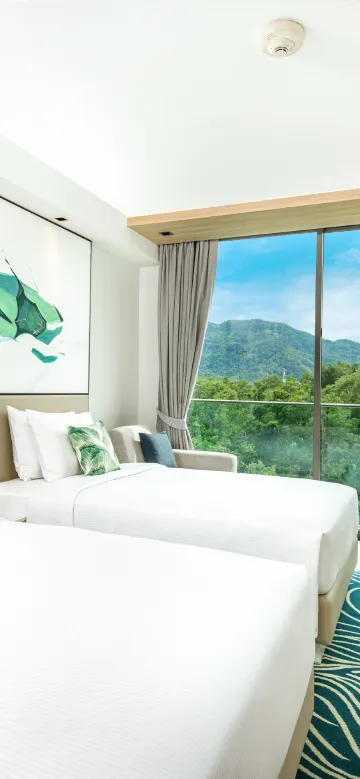 ห้องทวินดีลักซ์ที่มีวิวภูเขา