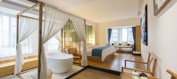 Meiyi Light Luxury Hotel (Zhangjiajie Pedestrian Street Dayong Ancient City Branch) Hotéis em Zhangjiajie