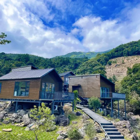 Mountain Lodge among Stones