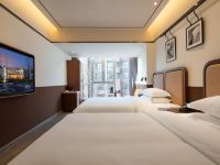 时光赞歌花园酒店(北京世界之花店) - 行政双床房（落地窗）
