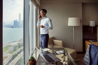 デラックスハーバービュールーム(キング) コートヤード byマリオット 香港の写真