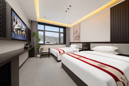 Snow Village and You · First Meeting Hotel (China Snow Village Scenic Area Branch) - فطور