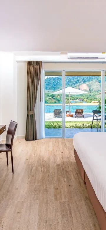 ห้องซูพีเรียร์วิวสระว่ายน้ำแห่งหุบเขา