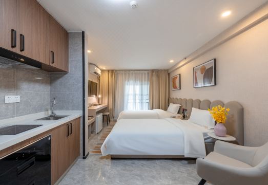 호텔 광저우 타워 하이주 완다 플라자 객실 전경