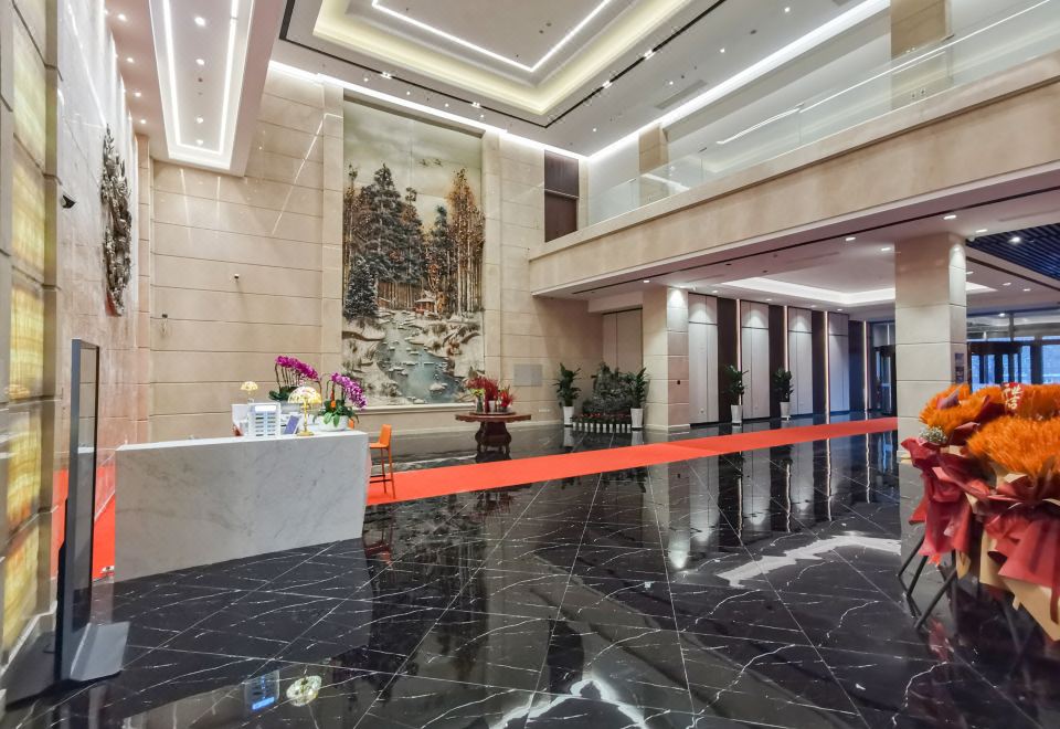 [하얼빈 관양 센추리 호텔의 웅장한 로비]