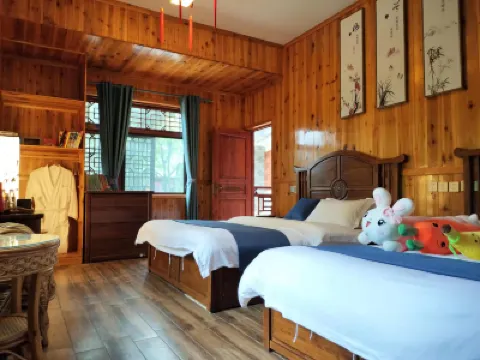 邛崍香山河畔民宿 鄰近南寶山的酒店