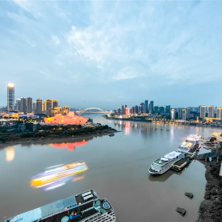 Baihong Drone Show River Merge View Suite -Hongyacave