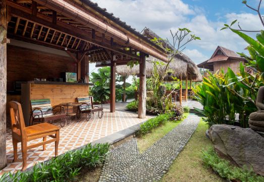 Kubu Sakian Villa의 조용한 실내 인테리어