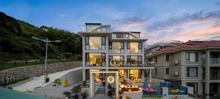 Zhujiajian Yuexia Guyu Seaview Swimming Pool Homestay (Wushitang) Hotels in Zhoushan