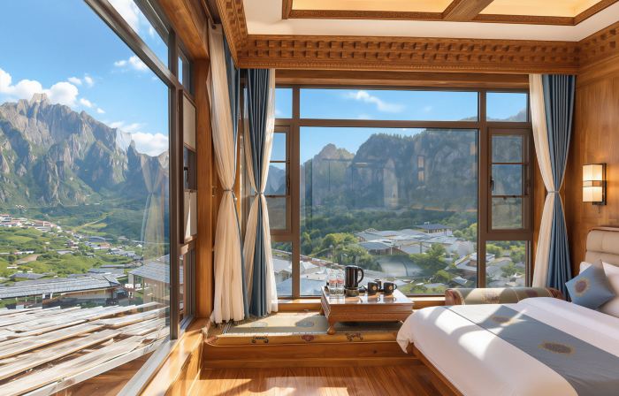 Xizan · Overlooking Sacred Mountain Ultimate zangshi Realm & Scenic Resort Manor