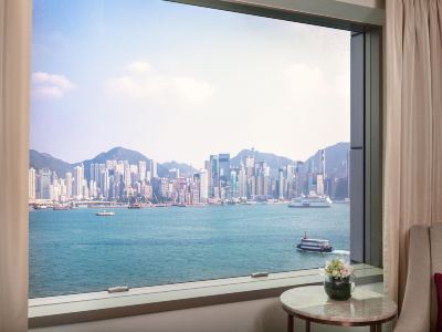 1キングクラシッククラブラウンジアクセスビクトリアハーバービュー インターコンチネンタル グランド スタンフォード 香港の写真