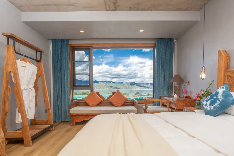 Lugu Lake from the wild luxury Jalan Inn