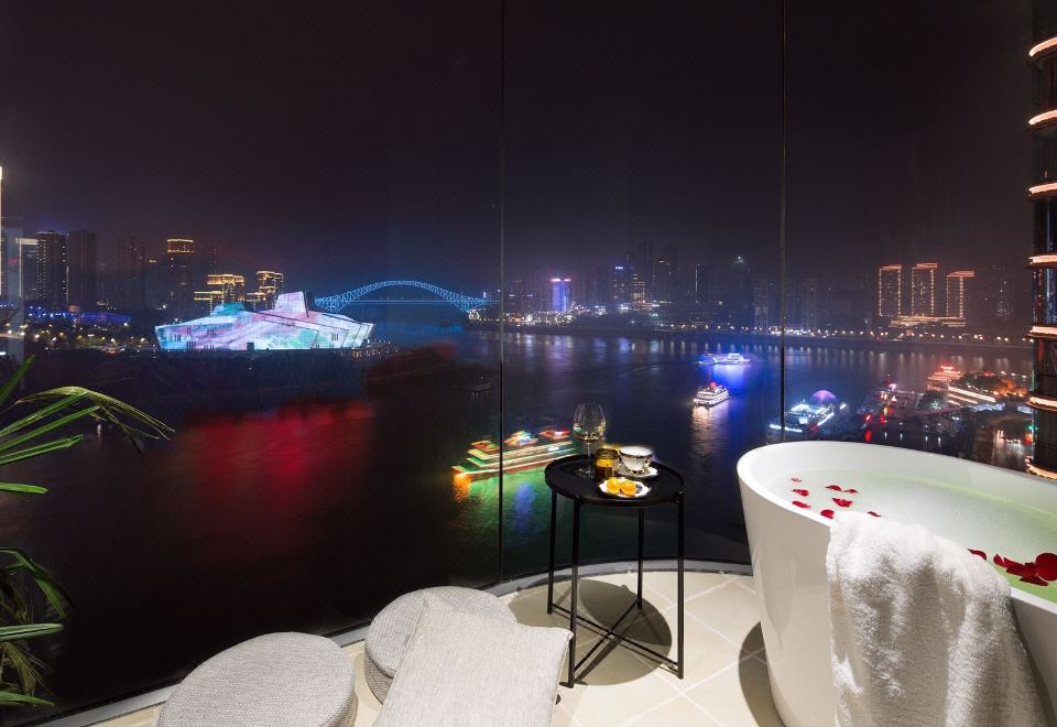 fandiao apartment의 넓은 복층 객실과 전망