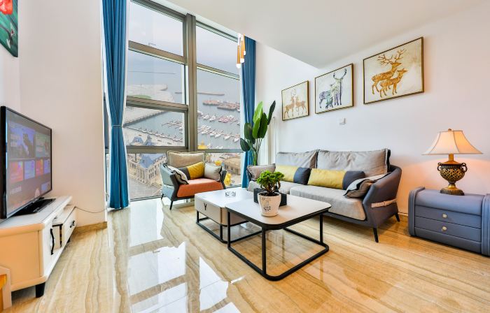 Ocean View loft Hotel Donggang International Mansion (Venice Watertown Branch, Dalian)