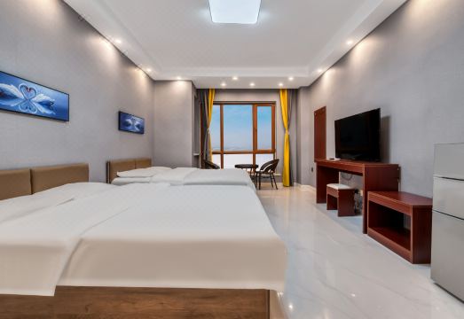 구룬 호텔 대형 프로젝터 룸