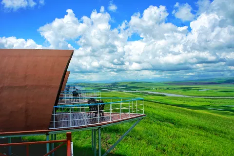 Wulan Mountain Scenic Spot Visitor Center, Hexiantou Town, Erguna, Inner Mongolia, China