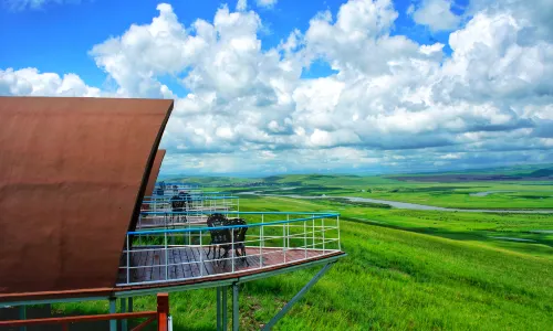 Wulan Mountain Scenic Spot Visitor Center, Hexiantou Town, Erguna, Inner Mongolia, China