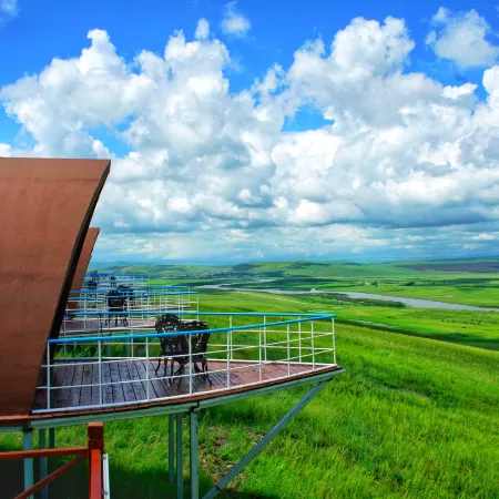 Wulan Mountain Scenic Spot Visitor Center, Hexiantou Town, Erguna, Inner Mongolia, China