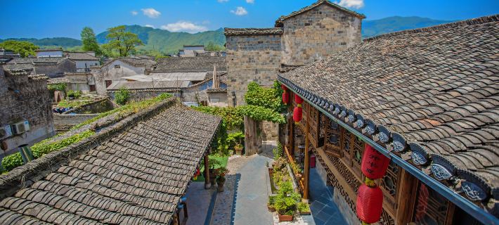 Hongcun Huakai Banxia Huipai Courtyard Homestay Hotéis em Yixian