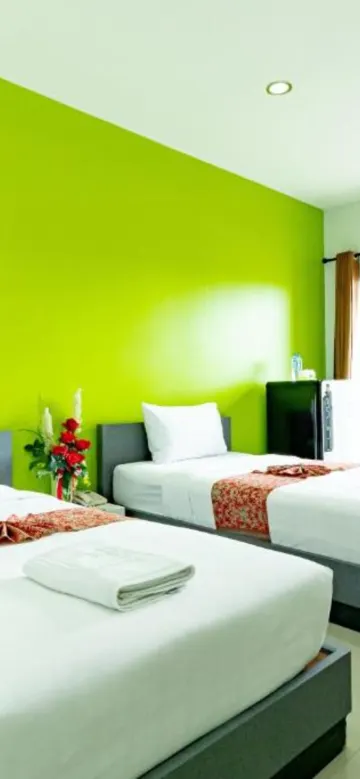 ห้องเตียงแฝด พร้อมระเบียง