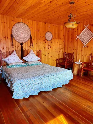 Riverside Wooden Guesthouse Hotels in Enhe Russia Ethnic Township