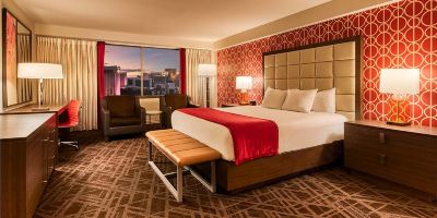 リゾートキングサイズベッドルーム・バリアフリーシャワー付き禁煙 バリーズ ラスベガス ホテル&カジノの写真