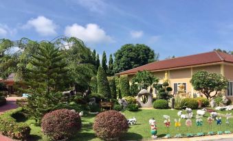 a beautiful garden with various plants and trees , creating a serene and inviting atmosphere in the midst of the city at Tokyo Hotel