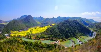 Luoping JiuLong Waterfall Lakeside Courtyard