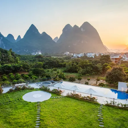 Yangshuo Puyuan ·VILLA Garden Starry Sky Swimming Pool Panoramic Resort Hotel